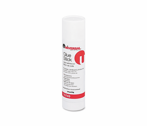 UNV75749 Permanent Glue Stick, .74 oz, Stick By UNIVERSAL OFFICE PRODUCTS
