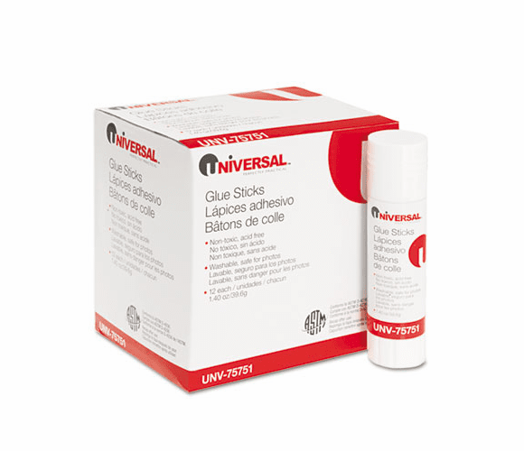 UNV75751 Permanent Glue Stick, 1.30 oz, Stick By UNIVERSAL OFFICE PRODUCTS
