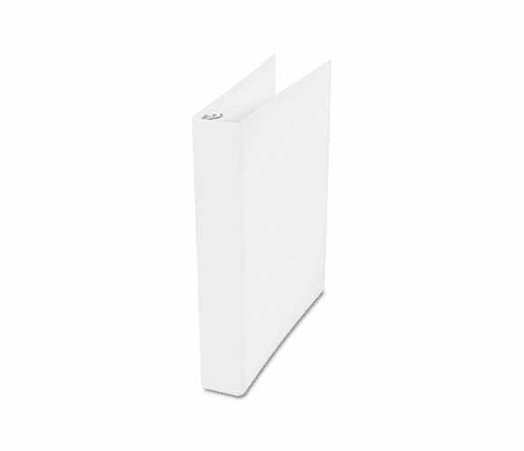 UNV90401 PVC Free D-Ring Binder, Heavy Paper/Index Stock, 1" Capacity, White By UNIVERSAL OFFICE PRODUCTS