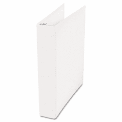 UNV90402 PVC Free D-Ring Binder, Heavy Paper/Index Stock, 2" Capacity, White By UNIVERSAL OFFICE PRODUCTS