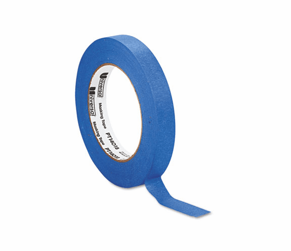 UNVPT14018 Premium Blue Masking Tape, 3/4" x 60 yard Roll, Blue By UNIVERSAL OFFICE PRODUCTS