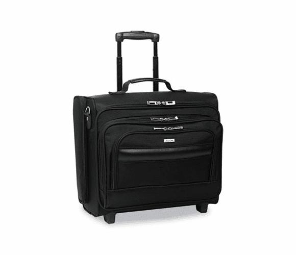 USLB644 Rolling Laptop Case/Overnighter, Ballistic Poly, 16-1/2 x 6.5 x 13, Black By UNITED STATES LUGGAGE