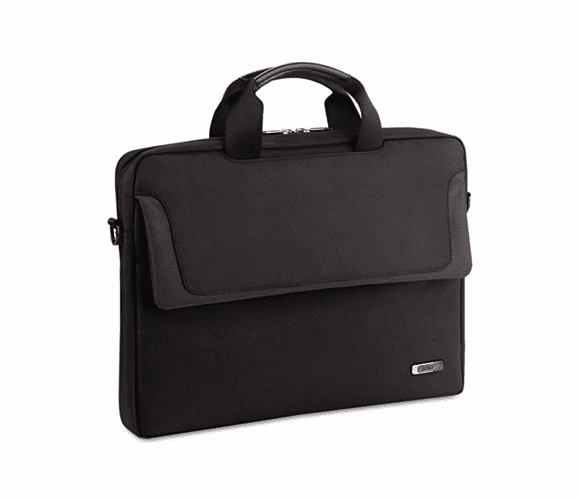 USLCLA1164 Laptop Slim Brief, Polyester, 15-3/4 x 2 x 11-3/4, Black By UNITED STATES LUGGAGE