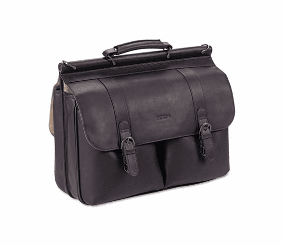 USLD5353 Leather Laptop Case, Leather, 16-1/2 x 5 x 13, Espresso By UNITED STATES LUGGAGE