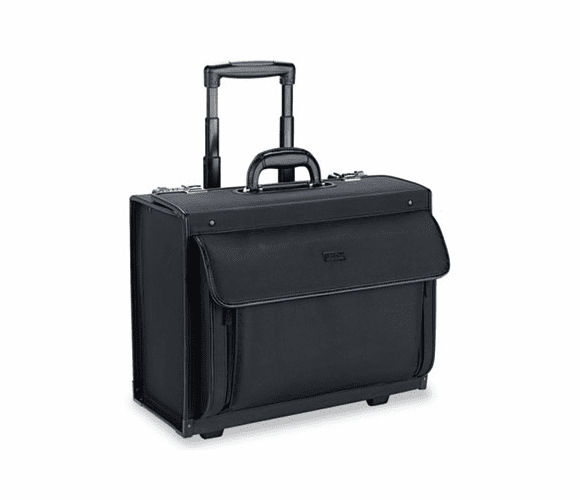 USLPV784 Rolling Catalog Case, Polyvinyl, 18-3/4 x 10-1/2 x 14-3/4, Black By UNITED STATES LUGGAGE