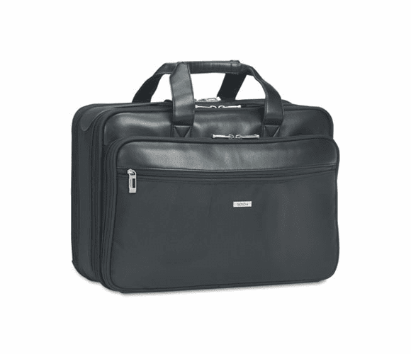 USLSGB3004 Smart Strap Portfolio, 17 3/4 x 6 1/2 x 12 1/2, Black By UNITED STATES LUGGAGE