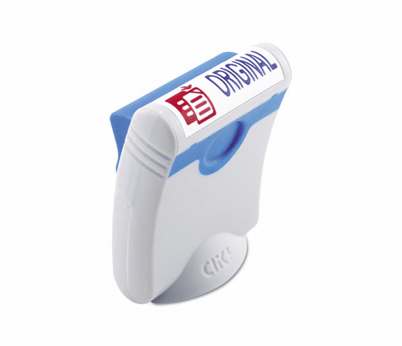 USS4703 Premium Two-Color Message Stamp, APPROVED, Re-Inkable, Blue/Red By U. S. STAMP & SIGN