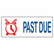 USS4711 Premium Two-Color Message Stamp, PAST DUE, Re-Inkable, Blue/Red By U. S. STAMP & SIGN
