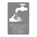 USS4726 ADA Sign, "Employees Must Wash Hands..." Tactile Symbol/Braille, 6 x 9, Gray By U. S. STAMP & SIGN
