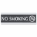 USS4757 Century Series Office Sign, "No Smoking", 9 x 3, Black/Silver By U. S. STAMP & SIGN