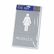 USS4816 ADA Sign, Women Restroom Symbol w/Tactile Graphic, Molded Plastic, 6 x 9, Gray By U. S. STAMP & SIGN