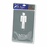 USS4817 ADA Sign, Men Restroom Symbol w/Tactile Graphic, Molded Plastic, 6 x 9, Gray By U. S. STAMP & SIGN