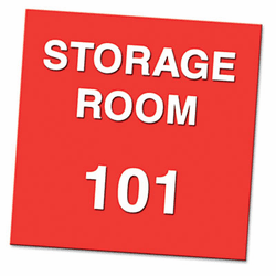 USS5477 Custom Signs, Assorted, 8 x 8 x 1/8 By U. S. STAMP & SIGN