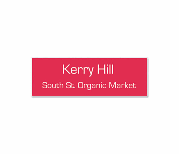 USS92100 Customized Engraved Name Badge, 1 x 3, Assorted By U. S. STAMP & SIGN