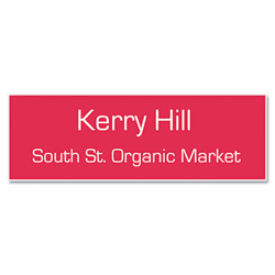 USS92100 Customized Engraved Name Badge, 1 x 3, Assorted By U. S. STAMP & SIGN