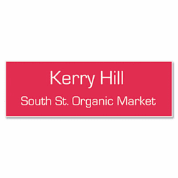 USS92100M Customized Engraved Name Badge With Magnetic Fastener, 1 x 3, Assorted By U. S. STAMP & SIGN