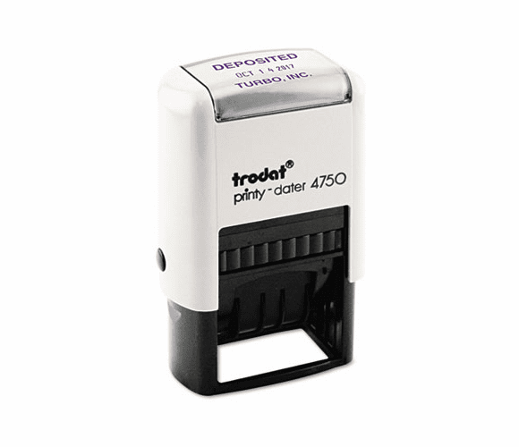 USSE4750 Custom Dater, Self-Inking, 1 5/8 x 1, Black/Blue/Red By U. S. STAMP & SIGN