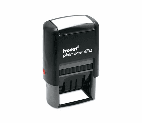 USSE4754 Trodat Economy 5-in-1 Stamp, Dater, Self-Inking, 1 5/8 x 1, Blue/Red By U. S. STAMP & SIGN
