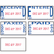 USSE4754 Trodat Economy 5-in-1 Stamp, Dater, Self-Inking, 1 5/8 x 1, Blue/Red By U. S. STAMP & SIGN