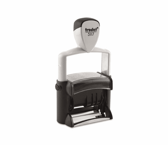 USST5117 Trodat Professional 12-Message Stamp, Dater, Self-Inking, 2 1/4 x 3/8, Black By U. S. STAMP & SIGN
