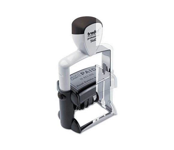 USST5460 Self-Inking Custom Dater Stamp, 2 1/4 x 1 5/16, Black/Blue/Red By U. S. STAMP & SIGN