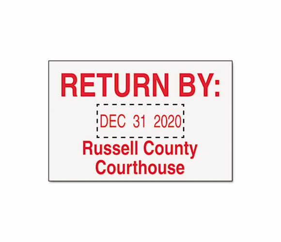 USST5470 Self-Inking Custom Dater Stamp, 2 3/8 x 1 9/16, Black/Blue/Red By U. S. STAMP & SIGN