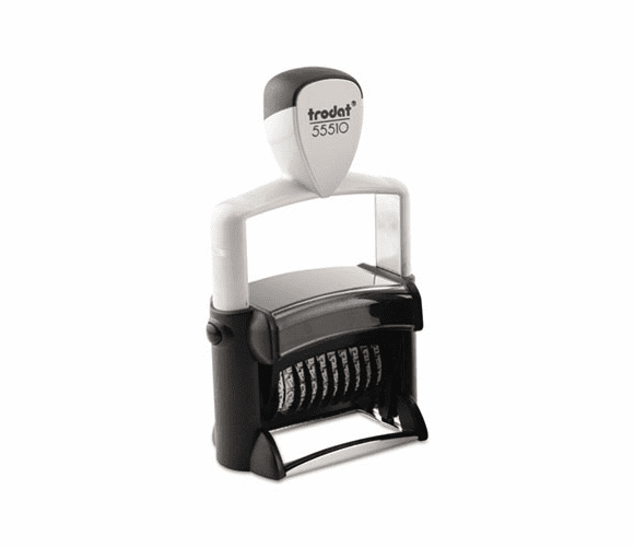 USST5510N Custom Stamp, Numberer, Self-Inking, Black/Blue/Red By U. S. STAMP & SIGN