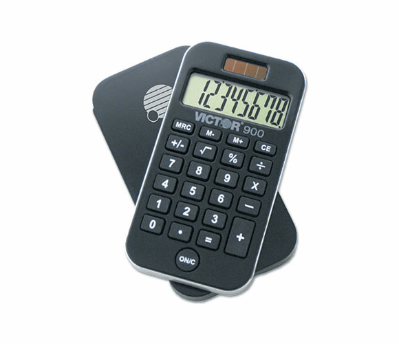 VCT900 900 AntiMicrobial Pocket Calculator, 8-Digit LCD By VICTOR TECHNOLOGIES