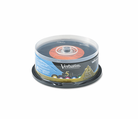 VER94488 Digital Vinyl CD-R Discs, 700MB/80min, Spindle, 25/Pack By VERBATIM CORPORATION