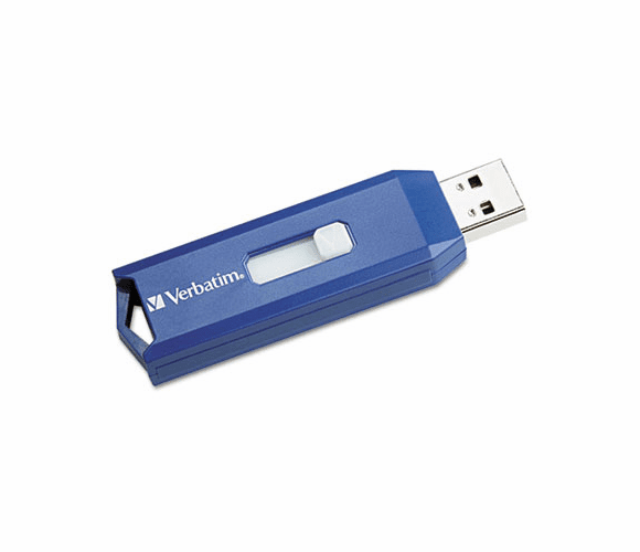 VER97086 Classic USB 2.0 Flash Drive, 2GB, Blue By VERBATIM CORPORATION