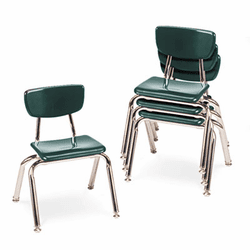 VIR301275 3000 Series Classroom Chairs, 12" Seat Height, Forest Green, 4/Carton By VIRCO, INC.