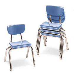 VIR301440 3000 Series Classroom Chairs, 14" Seat Height, Blueberry, 4/Carton By VIRCO, INC.