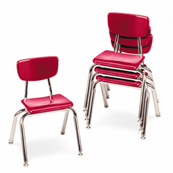 VIR301470 3000 Series Classroom Chairs, 14" Seat Height, Red, 4/Carton By VIRCO, INC.