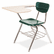 VIR3700BR7596 3700 Series Chair Desk, 20w x 31d x 30-1/2h, Sandstone/Forest Green, 2/Carton By VIRCO, INC.