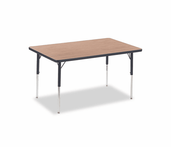 VIR483048084 4000 Series Rectangular Activity Table, 30w x 48d x 30h, Medium Oak By VIRCO, INC.