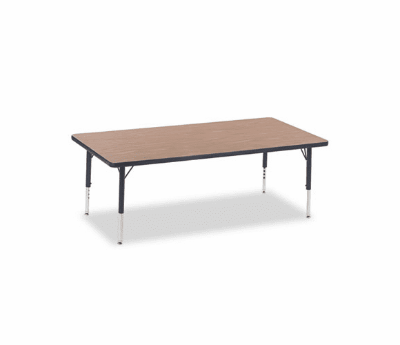 VIR483060084 4000 Series Rectangular Activity Table, 30w x 60d x 30h, Medium Oak By VIRCO, INC.