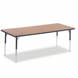 VIR483072084 4000 Series Rectangular Activity Table, 30w x 72d x 30h, Medium Oak By VIRCO, INC.