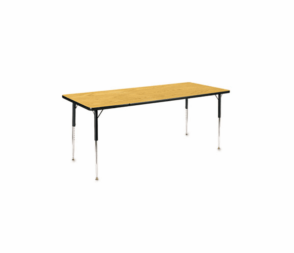 VIR483660084 4000 Series Rectangular Activity Table, 36w x 60d x 30h, Medium Oak By VIRCO, INC.