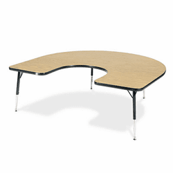 VIR48HR385 4000 Series Horseshoe Activity Table, 66w x 60d x 30h, Fusion Maple By VIRCO, INC.