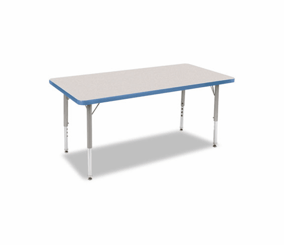 VIR4L244809140 Primary Collection Rectangular Activity Table, 24w x 48d x 25h, Gray Nebula By VIRCO, INC.