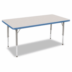 VIR4L244809140 Primary Collection Rectangular Activity Table, 24w x 48d x 25h, Gray Nebula By VIRCO, INC.