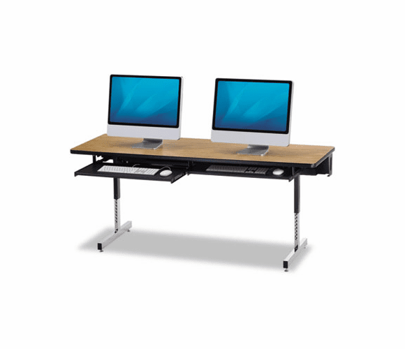 VIR872436078 8700 Series Rectangular Activity Table, 36w x 24d x 30h, Walnut By VIRCO, INC.