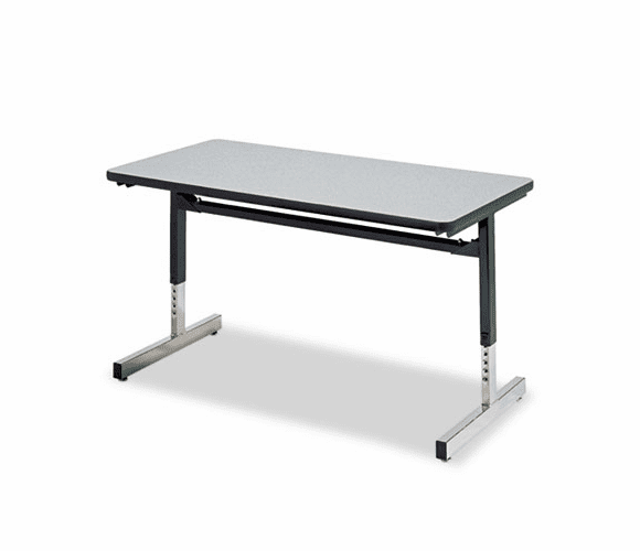 VIR872436091 8700 Series Rectangular Activity Table, 36w x 24d x 30h, Gray Nebula By VIRCO, INC.