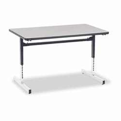 VIR873048091 8700 Series Rectangular Activity Table, 48w x 30d x 30h, Gray Nebula By VIRCO, INC.