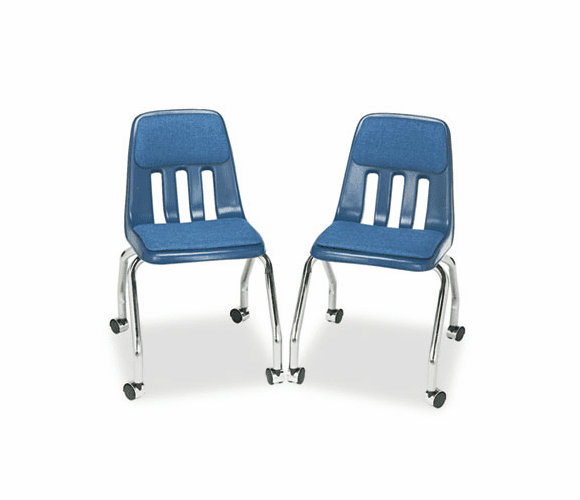 VIR9050P51 Padded Teacher's Chair, 18-5/8 x 21 x 30, Navy By VIRCO, INC.