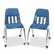 VIR9050P51 Padded Teacher's Chair, 18-5/8 x 21 x 30, Navy By VIRCO, INC.
