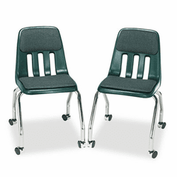 VIR9050P75 Padded Teacher's Chair, 18-5/8 x 21 x 30, Forest Green By VIRCO, INC.