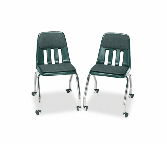 VIR9050P75 Padded Teacher's Chair, 18-5/8 x 21 x 30, Forest Green By VIRCO, INC.