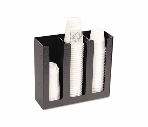 VRTVFPC1000 Cup Holder, 12-3/4w x 4-1/2d x 11-3/4d, Black By VERTIFLEX PRODUCTS