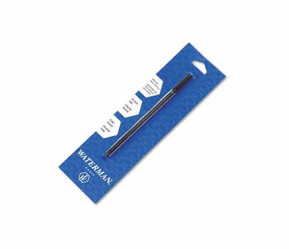 WAT540951PP Refill for Waterman Roller Ball Pens, Fine, Black Ink By SANFORD